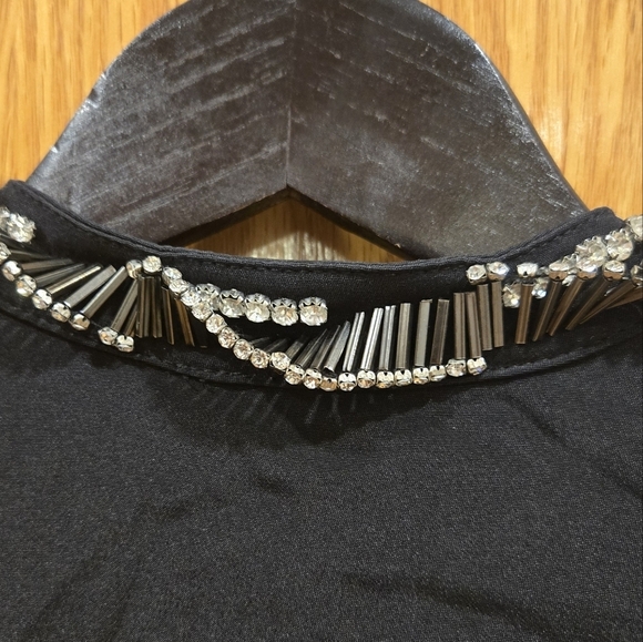 3.1 Phillip Lim Black 100% Silk Short Sleeve Dress Sz 0 - Picture 4 of 12